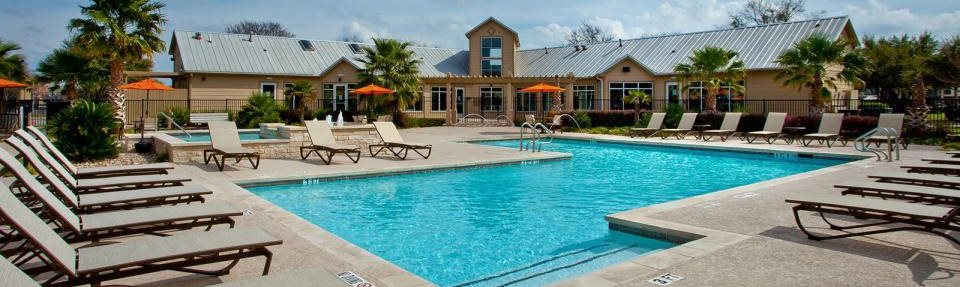 Extensive Resort Inspired Pool Deck at Vibe on Riverside, Texas, 78741
